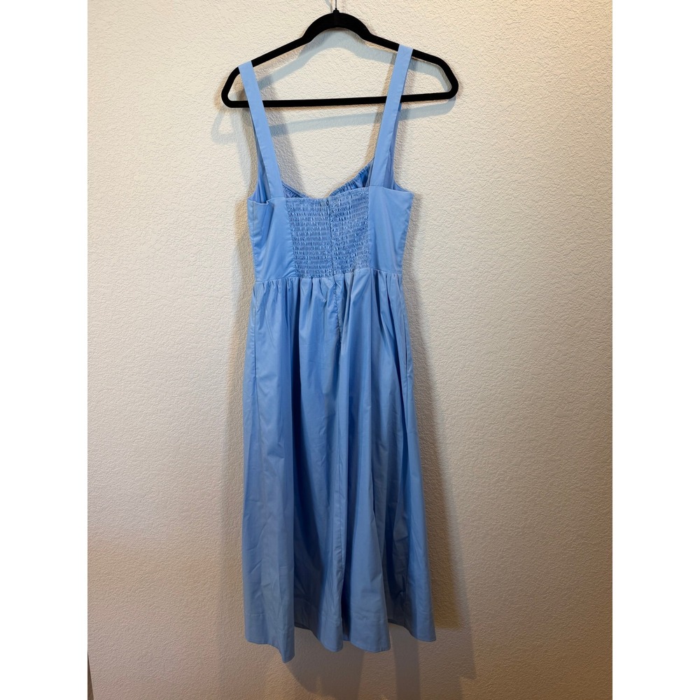 ASTR THE LABEL Blue Smocked Bodice Midi Dress Women's Size S - Picture 5 of 6